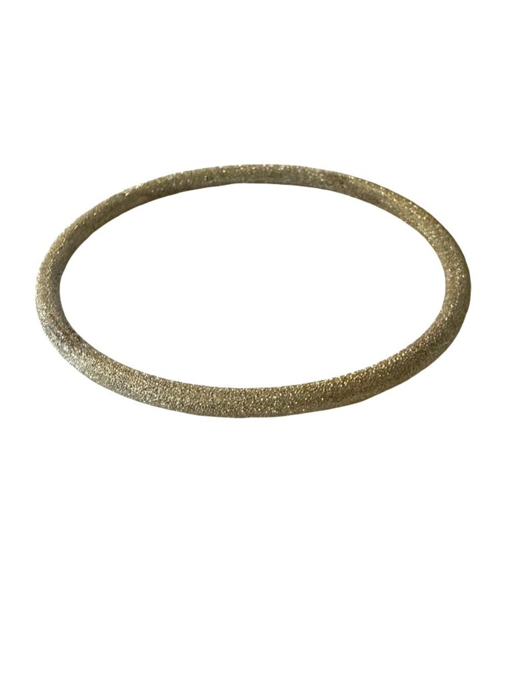 Vintage Gold Tone Stardust Bangle Bracelet Textured Slip On Minimalist Stackable